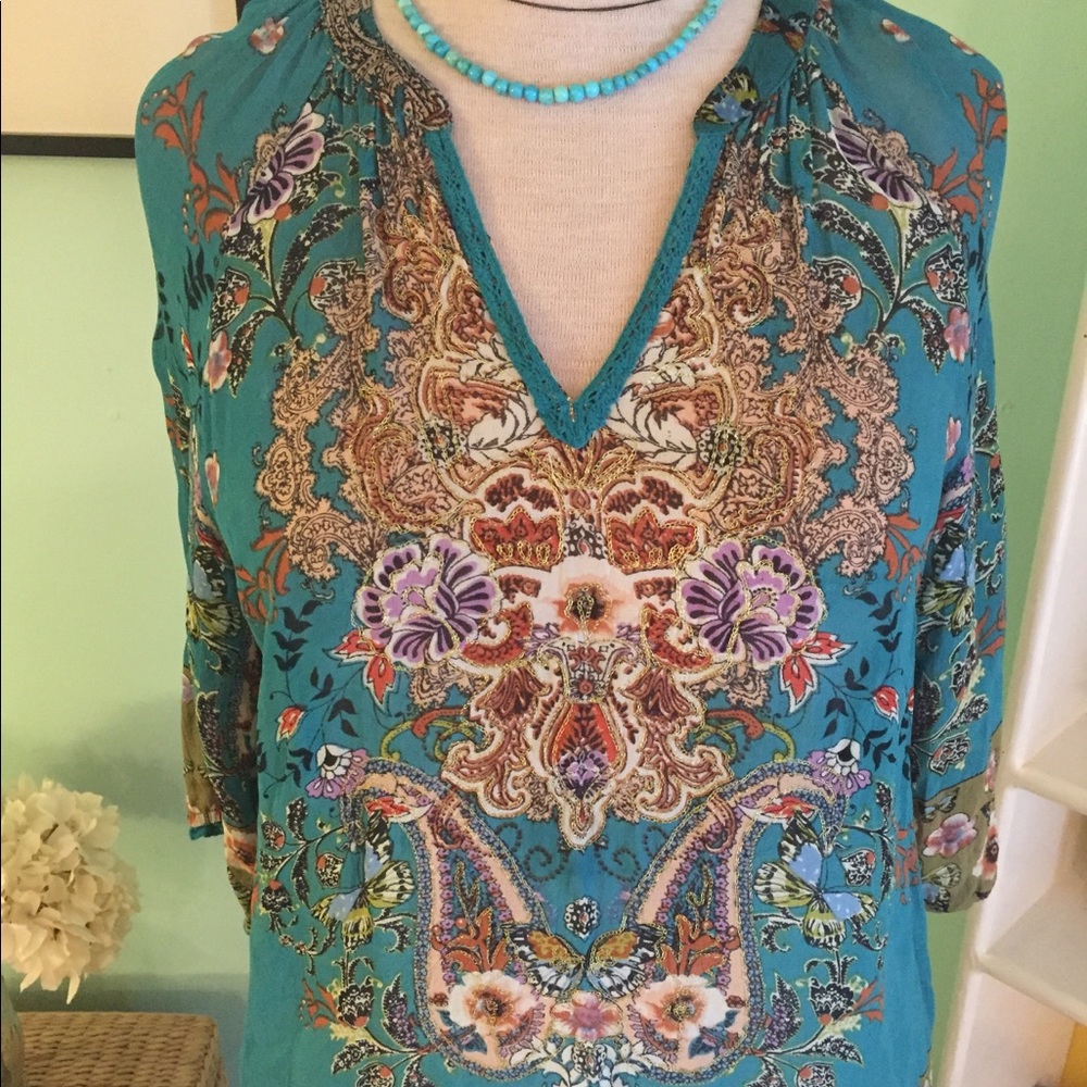 Multicolored Boho Top